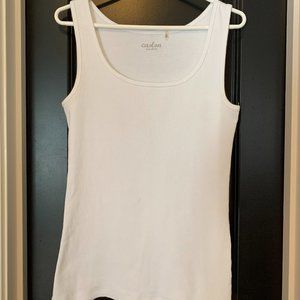 EUC Ladies White Tank by Caslon